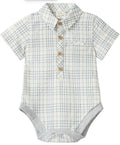 Plaid Woven Onesie