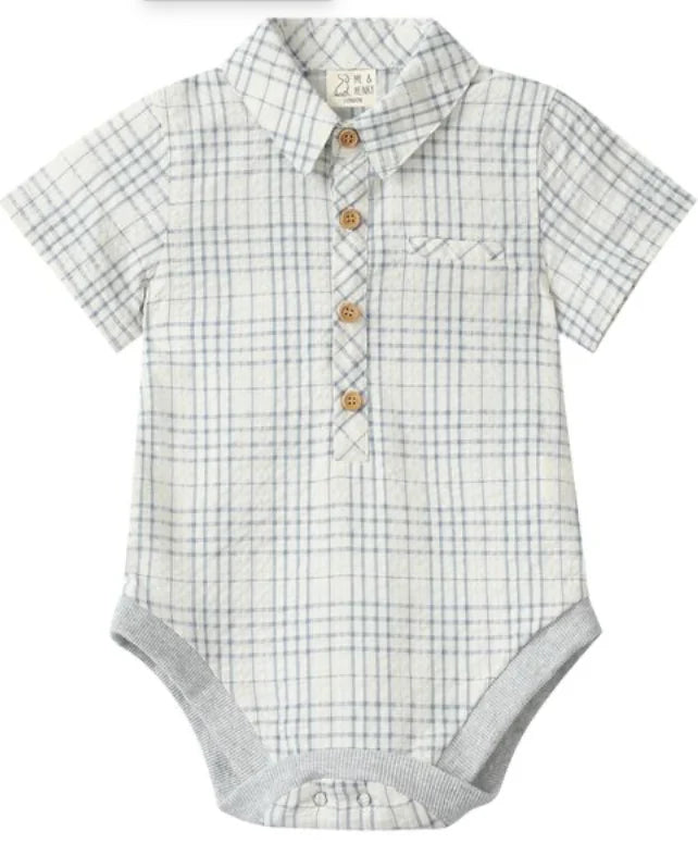 Plaid Woven Onesie