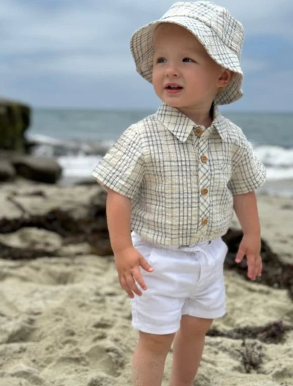 Plaid Woven Onesie