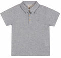 GREY PIQUE POLO
