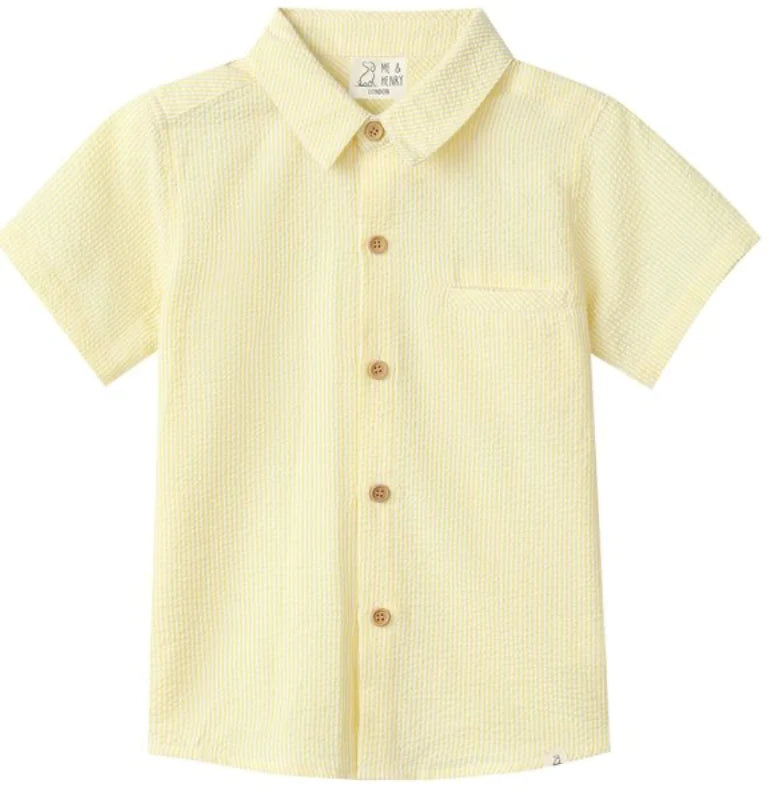 Lemon Seersucker Shirt