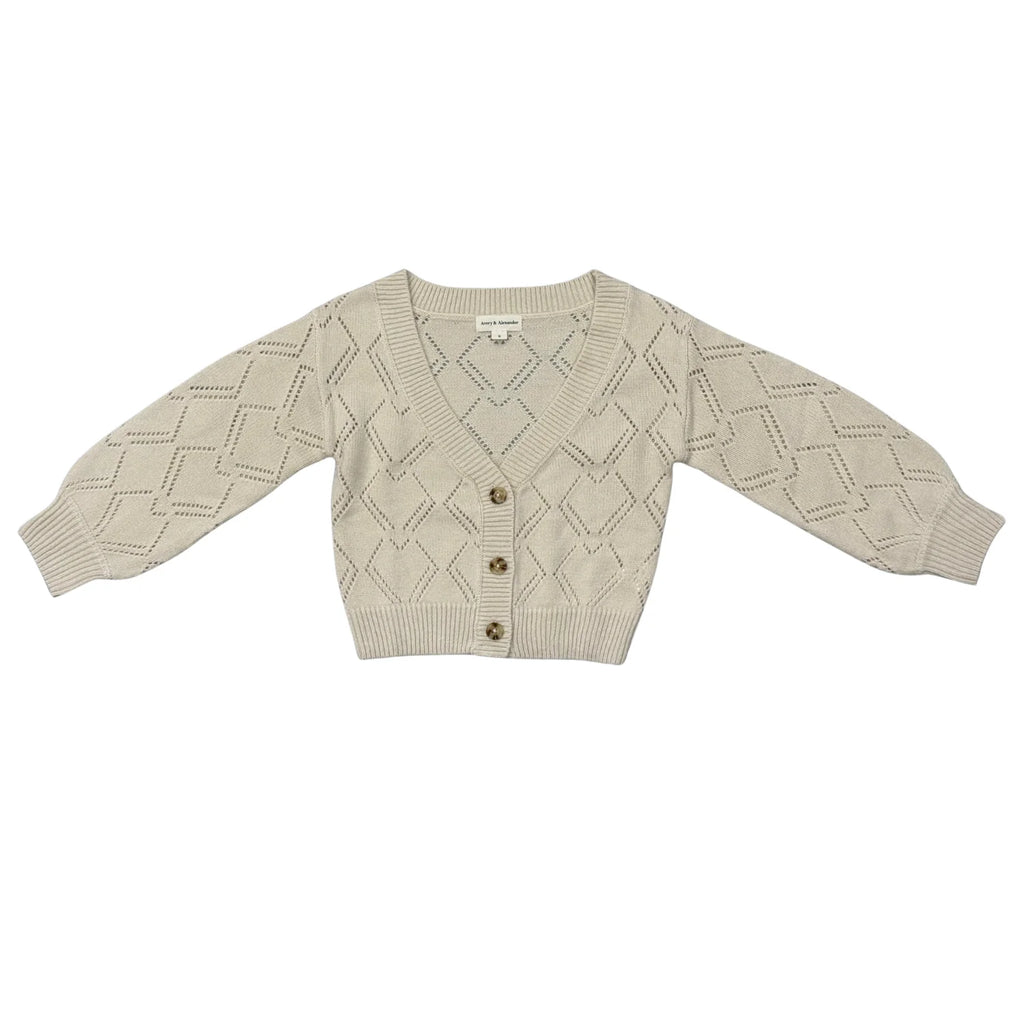Textured Cream Cardigan