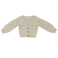 Textured Cream Cardigan