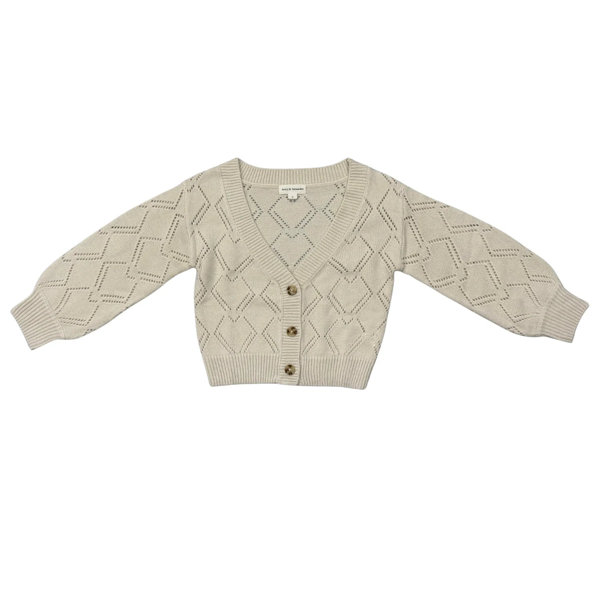 Textured Cream Cardigan