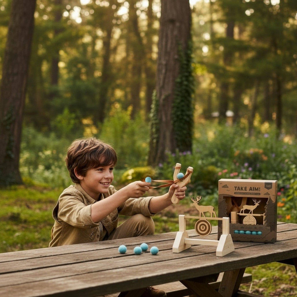 Kids Slingshot & Target Set