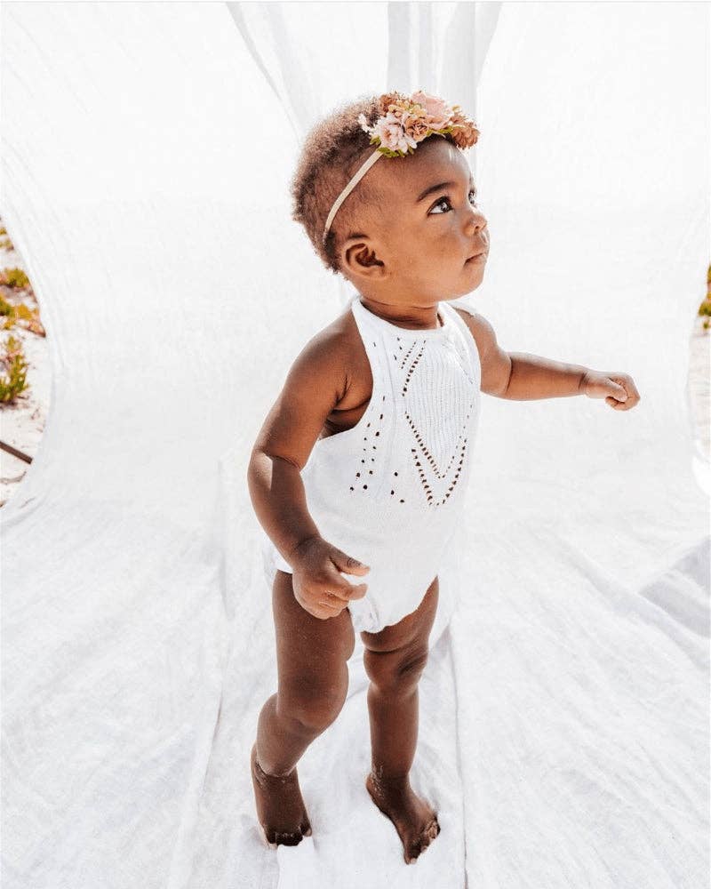Drake Crochet Halter Romper