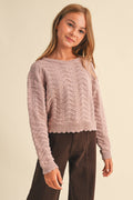 Avery Wave Knit Sweater