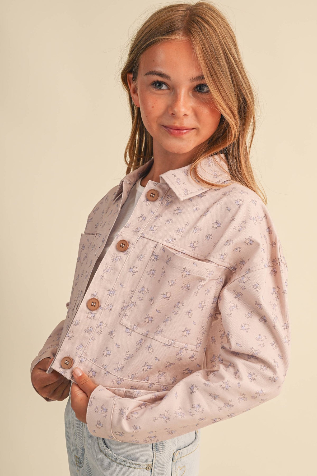 Floral Cropped Jacket