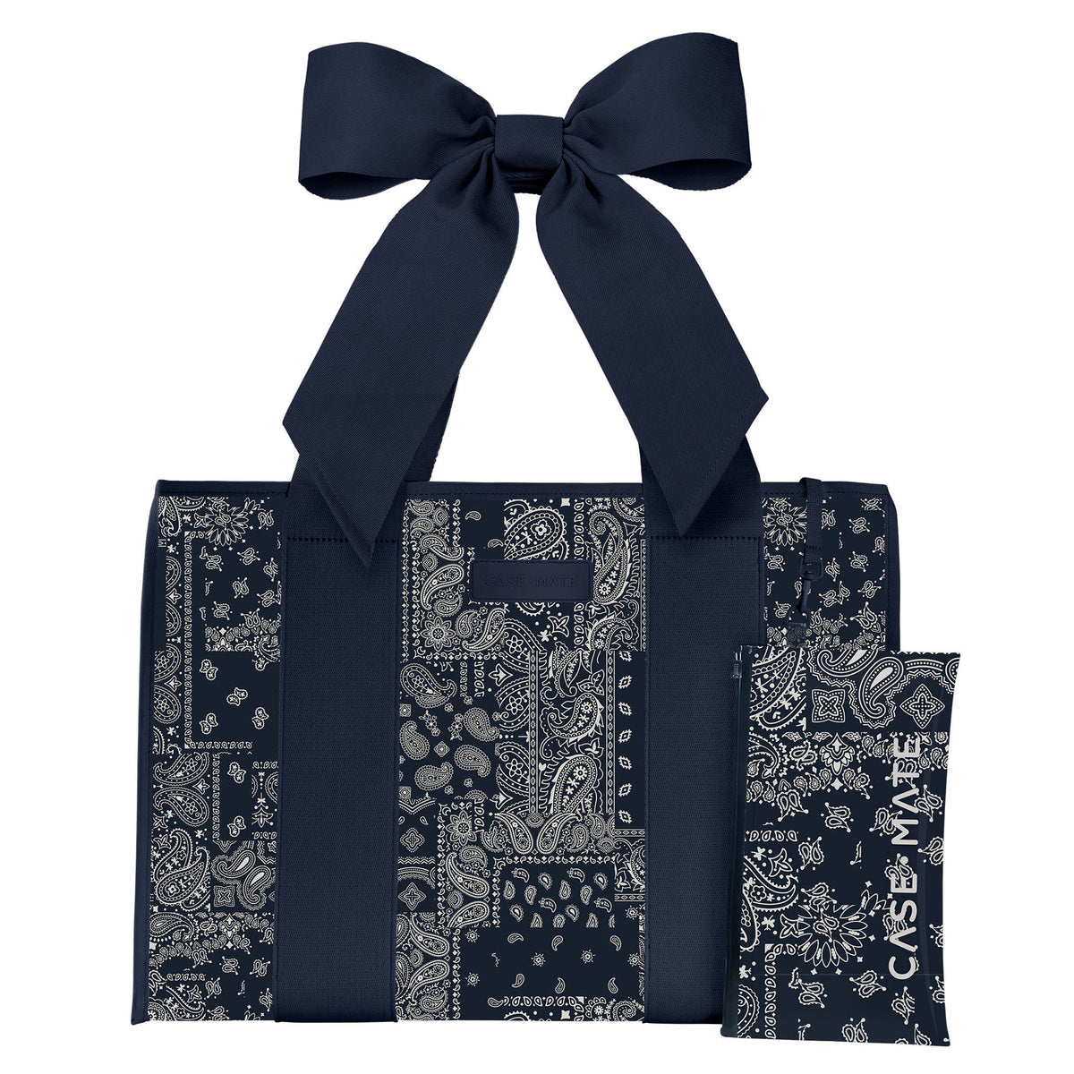 Case-Mate Bow Jelly Tote- Navy Bandana