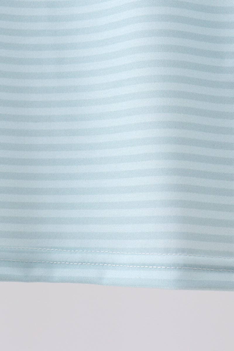 Blue Stripe Short Set