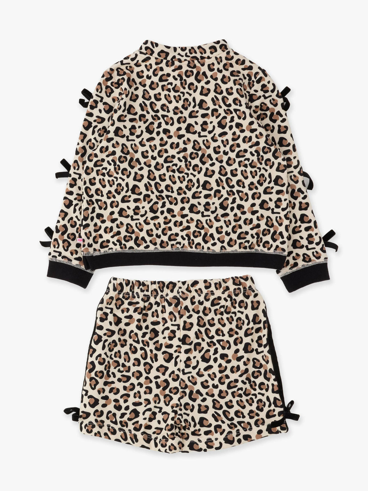 Fleece Leopard Short Set