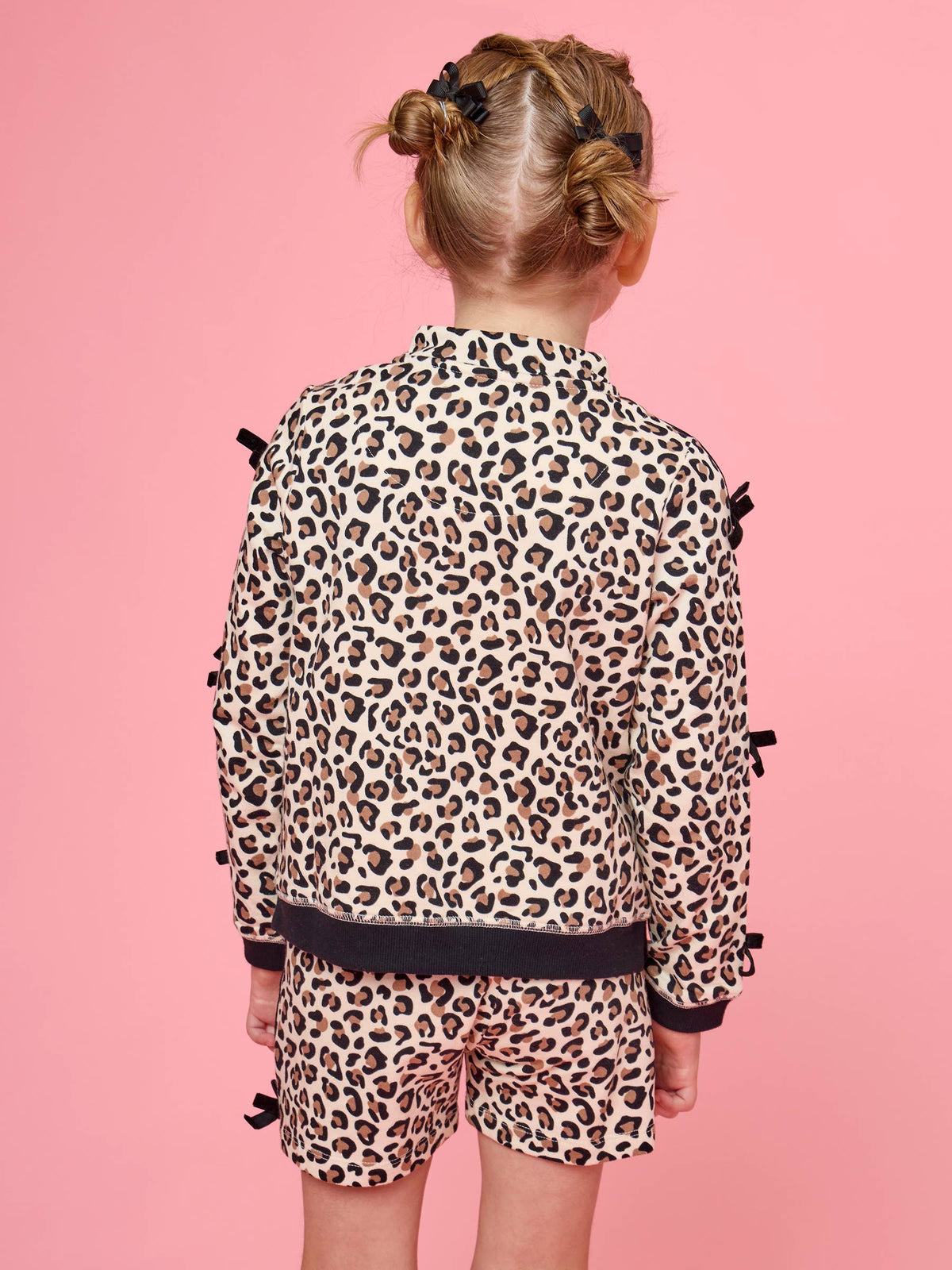 Fleece Leopard Short Set