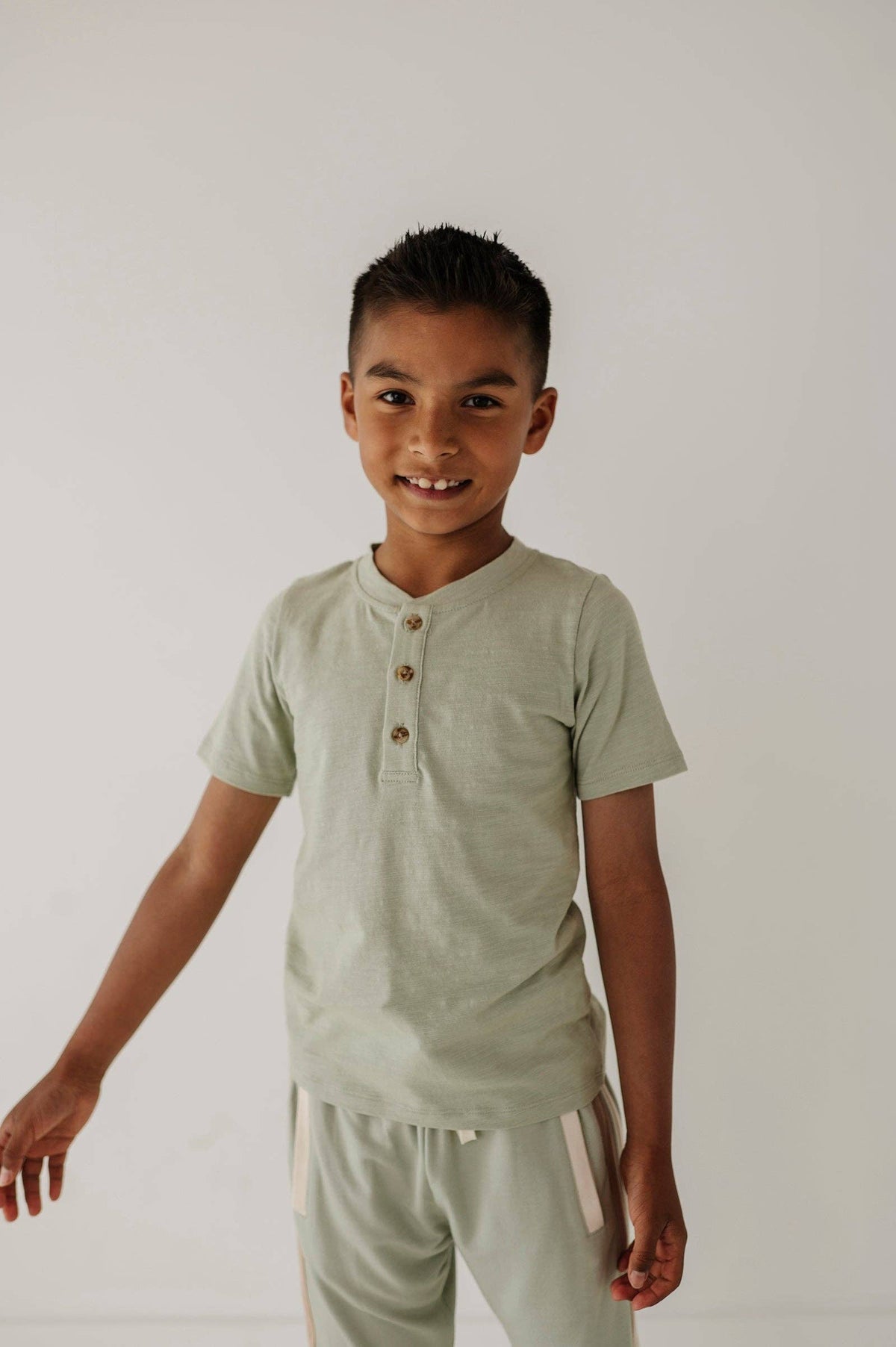 Short Sleeve Henley Shirt