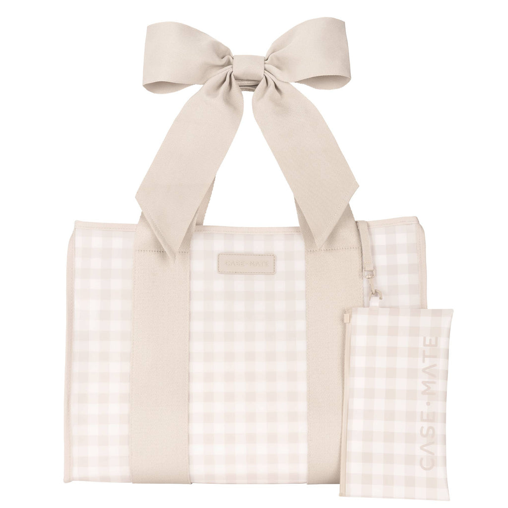 Case-Mate Bow Jelly Tote- Matte Latte