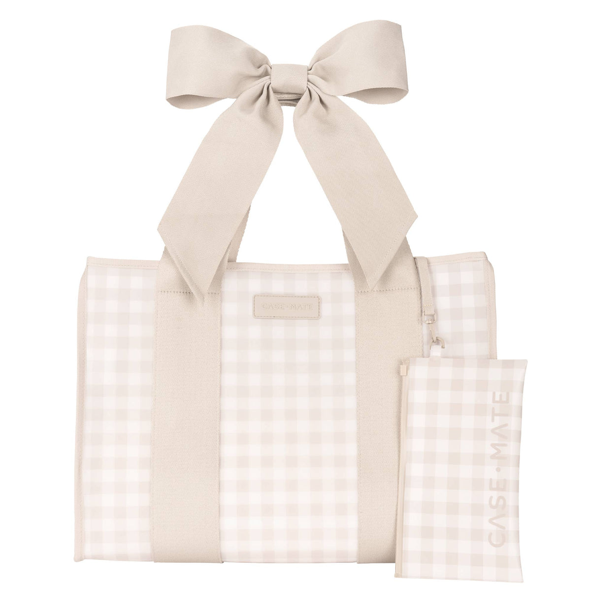 Case-Mate Bow Jelly Tote- Matte Latte