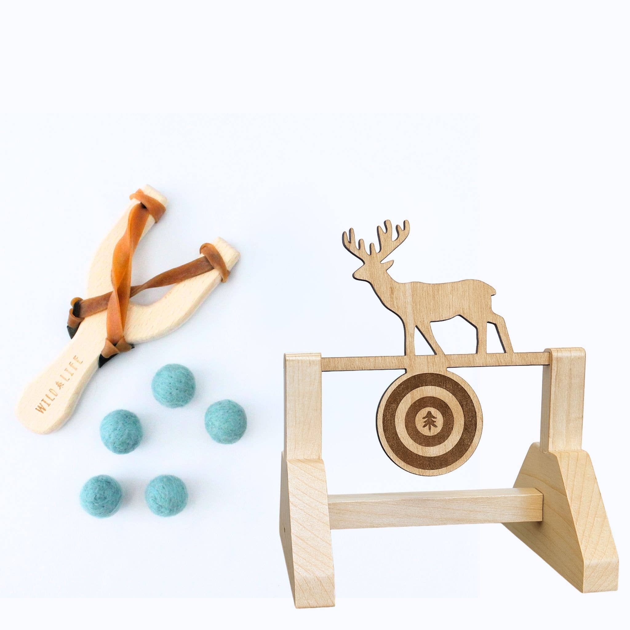 Kids Slingshot & Target Set