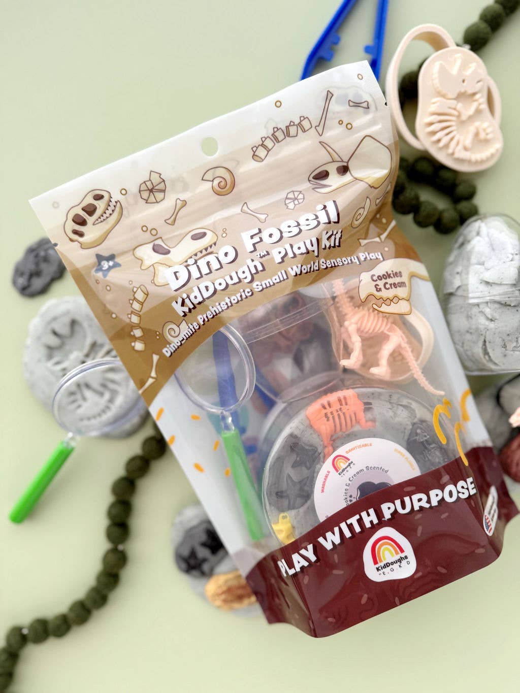 Dinosaur Fossil Dig KidDough Play Kit