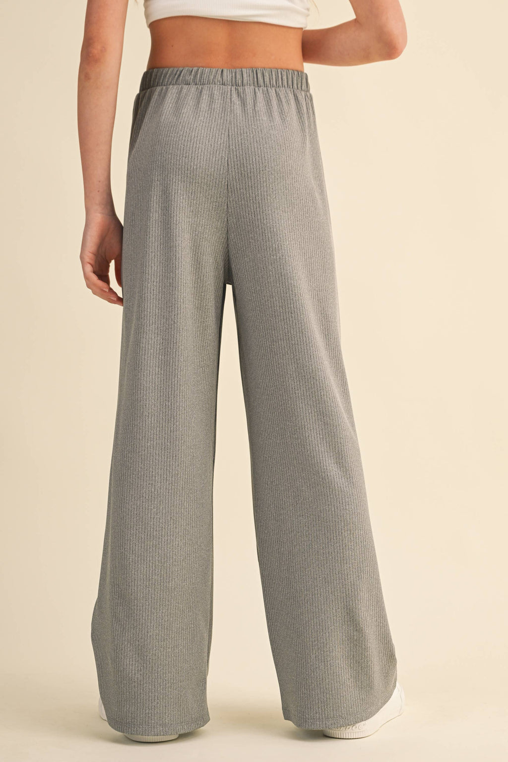 Wide Leg Ribbed Pants