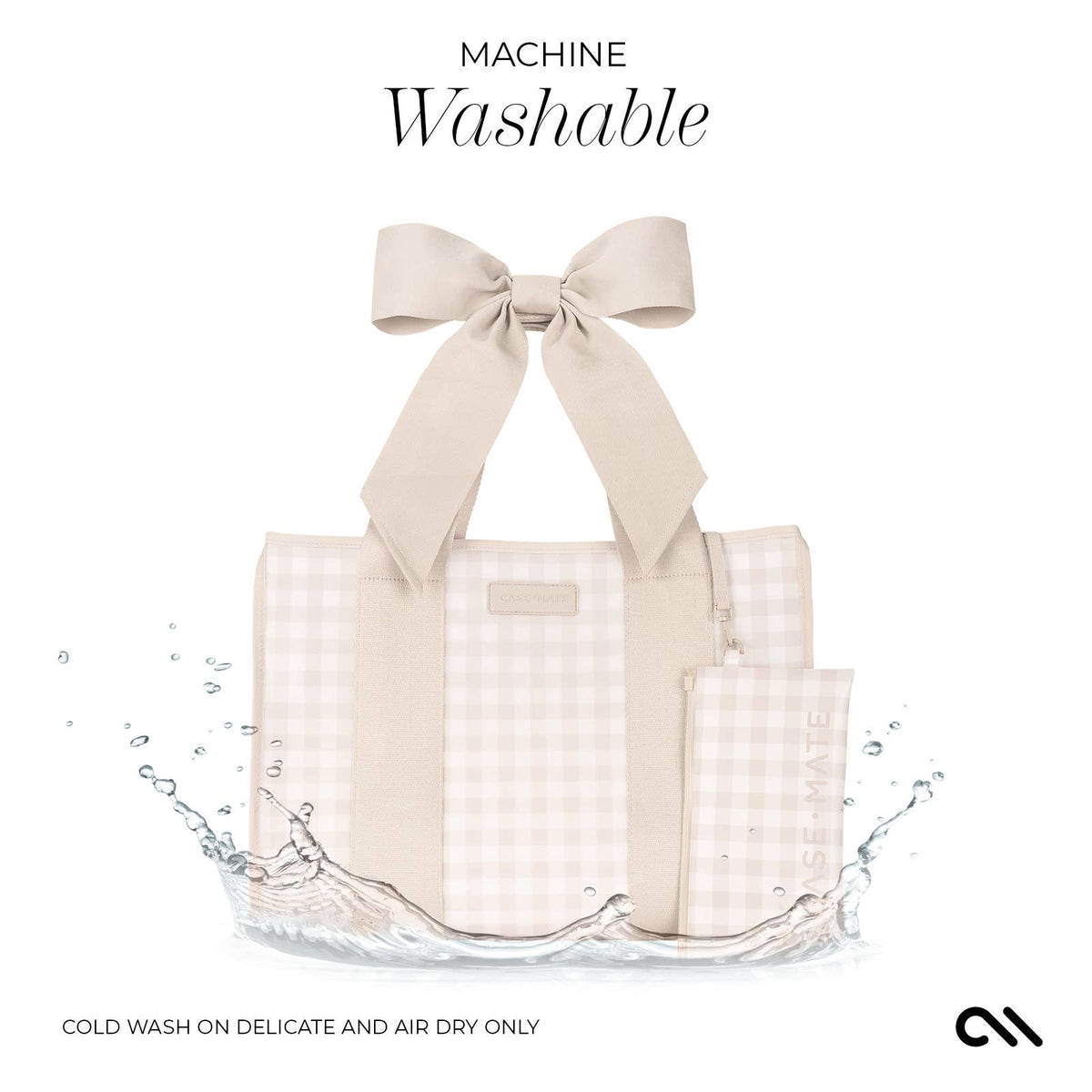 Case-Mate Bow Jelly Tote- Matte Latte