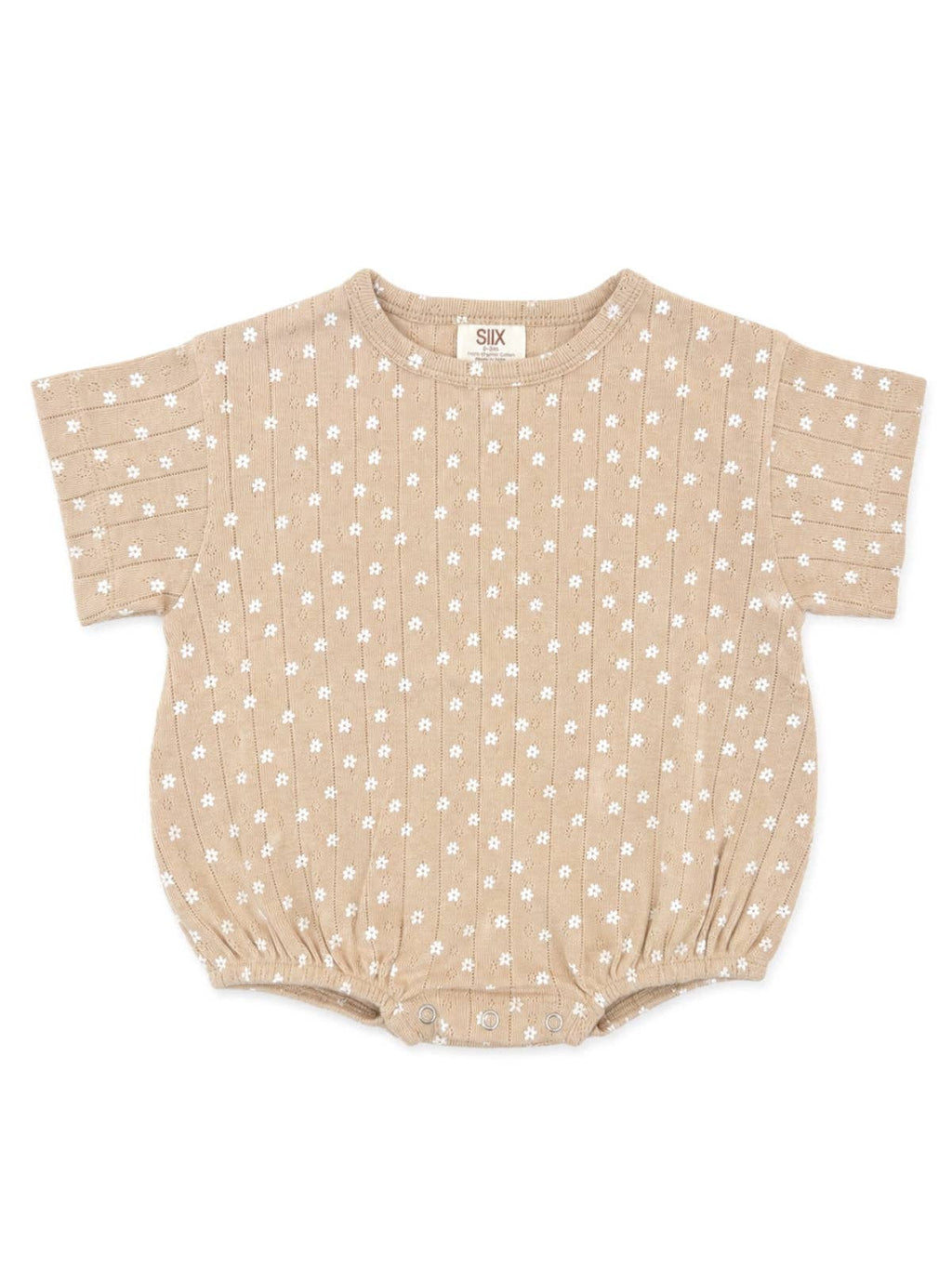 Almond Bloom Organic Pointelle T-Shirt Bubble