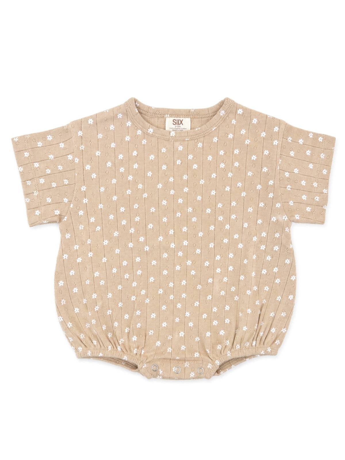 Almond Bloom Organic Pointelle T-Shirt Bubble