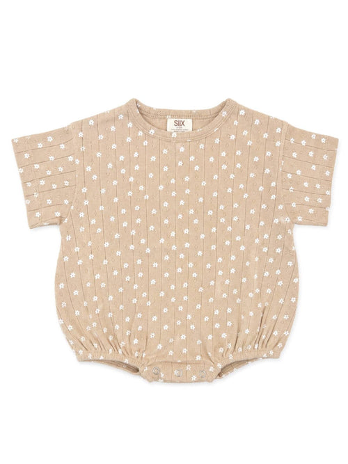 Almond Bloom / Organic Pointelle T-Shirt Bubble