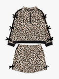 Fleece Leopard Short Set