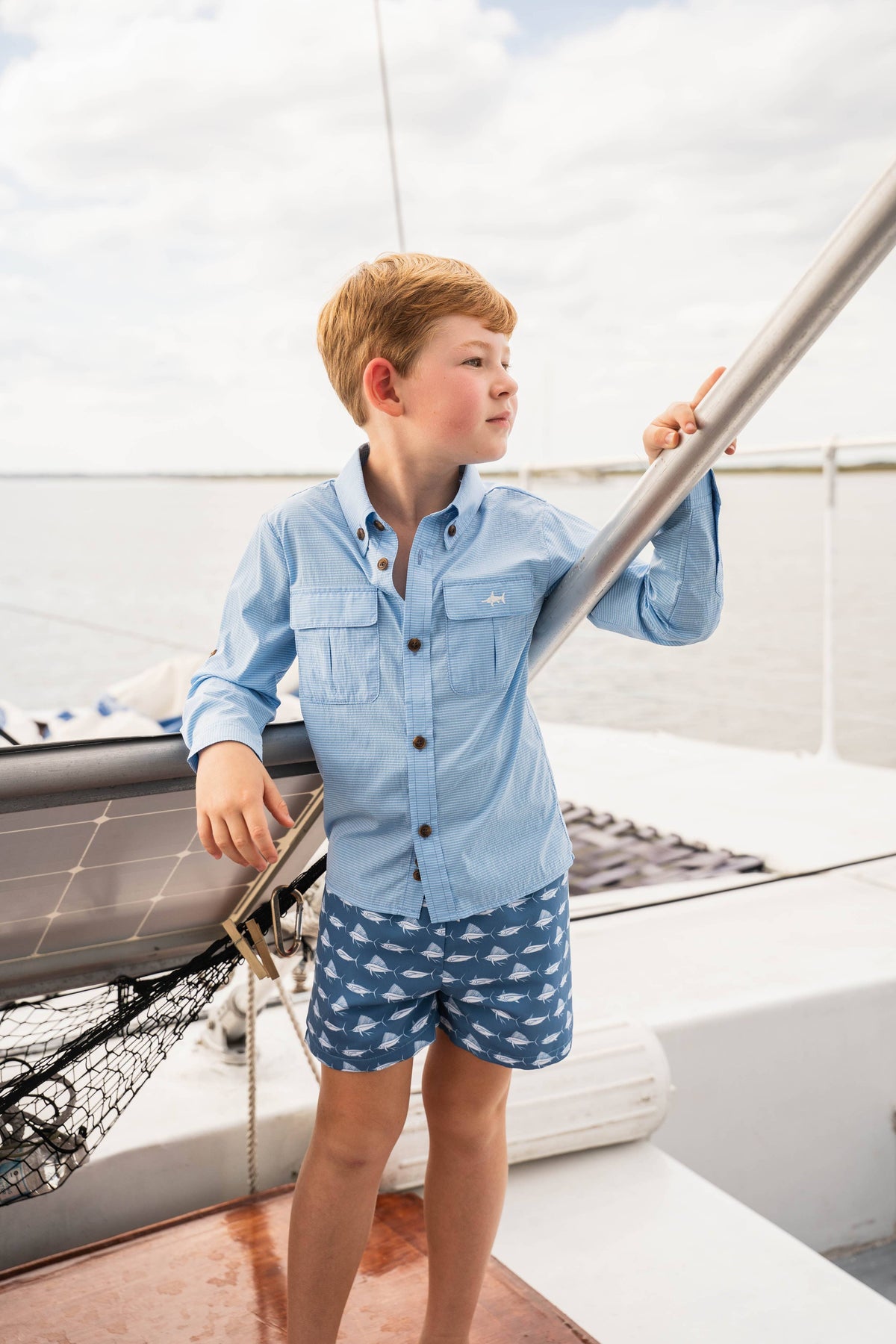 Performance Fishing Shirt Blue