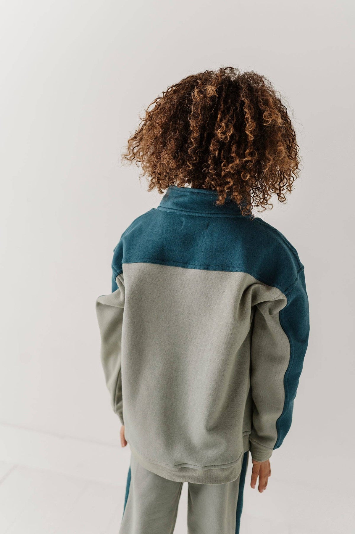 Boy's Zip Front Oversized Sweatshirt