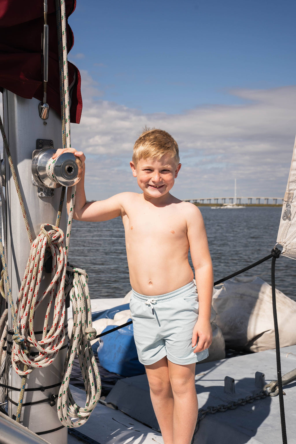 Topsail Performance Short Light Blue